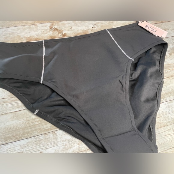 🆕 VICTORIA'S SECRET VS SWIM Sexy Sport Mid-Rise Bikini Bottom XXLARGE 20 Black - Picture 11 of 15